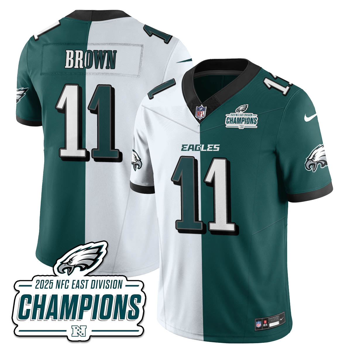PHI NFC East Champions Vapor Limited Jersey - Stitched