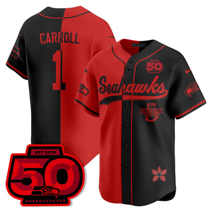 SEA Stranger Things Vapor Limited Baseball Jersey - Stitched