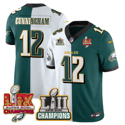 PHI LII-LIX Super Bowl Champions Vapor Limited Gold Jersey - Stitched