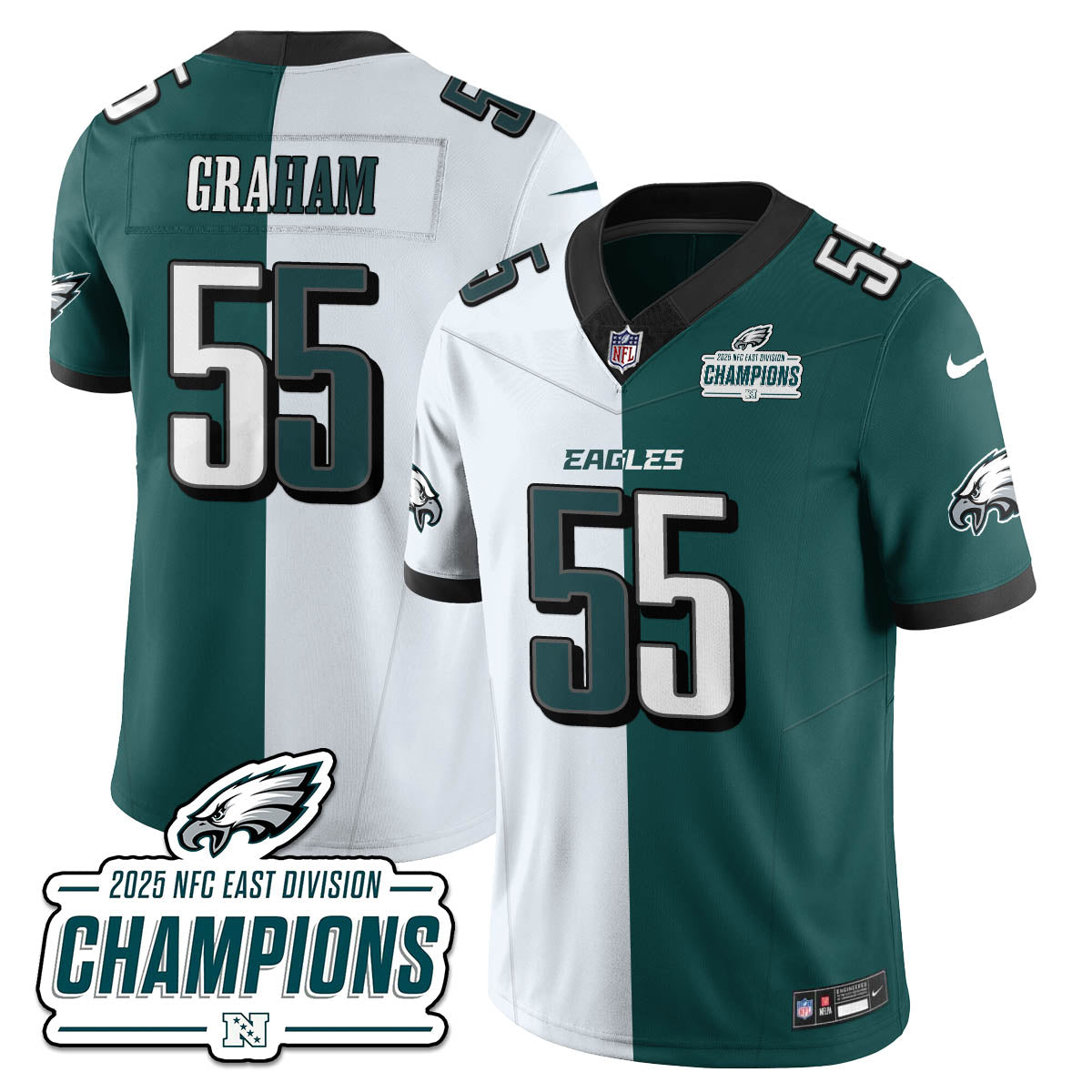 PHI NFC East Champions Vapor Limited Jersey - Stitched