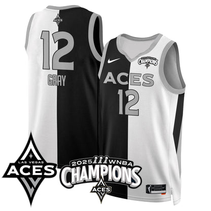 Las Vegas Aces 2025 WNBA Championship Jersey - Stitched