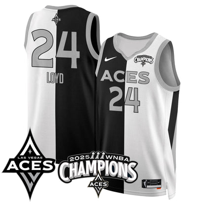 Las Vegas Aces 2025 WNBA Championship Jersey - Stitched