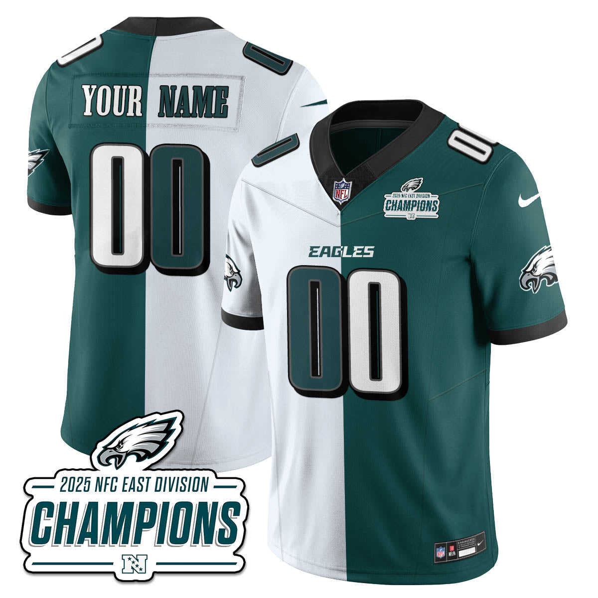 PHI NFC East Champions Vapor Limited Jersey - Stitched