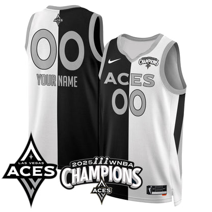 Las Vegas Aces 2025 WNBA Championship Custom Jersey - Stitched