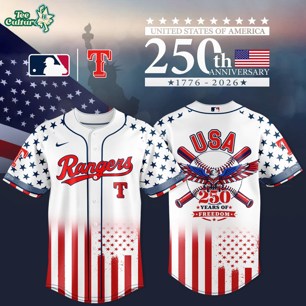 TEX 250th Anniversary of the United States 2026 Baseball Jersey Edition - Printed