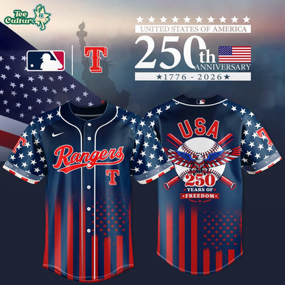 TEX 250th Anniversary of the United States 2026 Baseball Jersey Edition - Printed