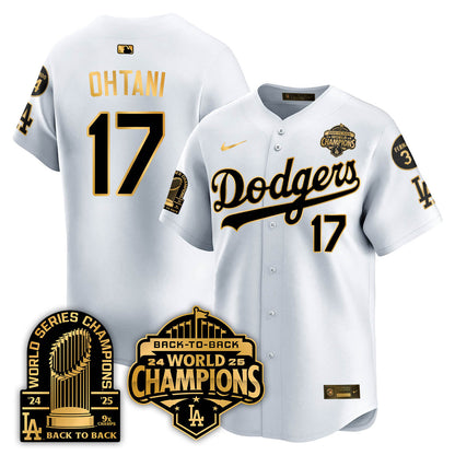 LAD 2025 World Series Champions Jersey - 9x Champs - Stitched