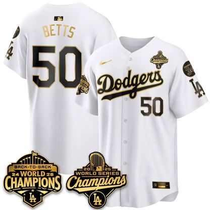 LAD 2025 World Series Champions Jersey - Stitched