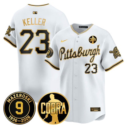 PIT Memories Vapor Limited Gold Jersey - Bill Mazeroski Patch - Stitched