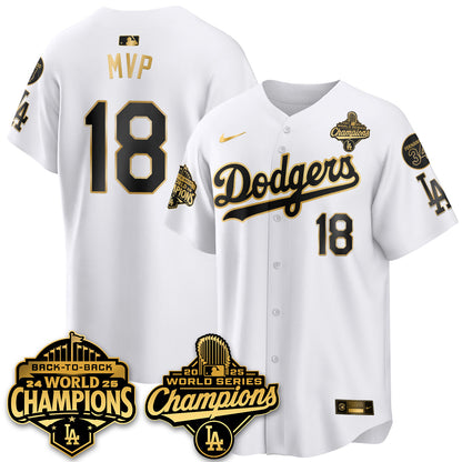 LAD 2025 World Series Champions Jersey - Stitched