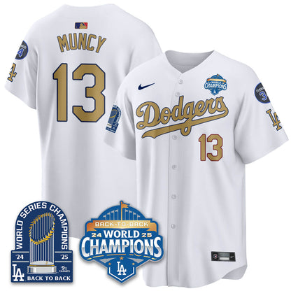 LAD 2025 World Series Champions Jersey - 9x Champs - Stitched