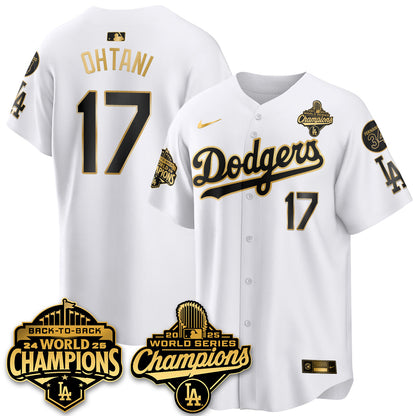 LAD 2025 World Series Champions Jersey - Stitched