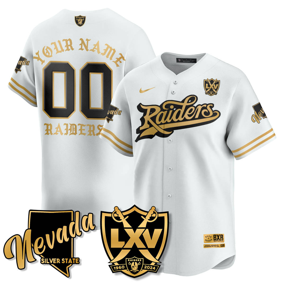 LVR Born x Raised Baseball Jersey - Stitched