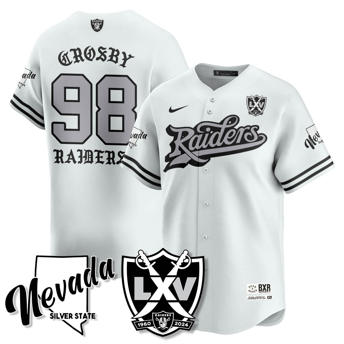 LVR Born x Raised Baseball Jersey - Stitched