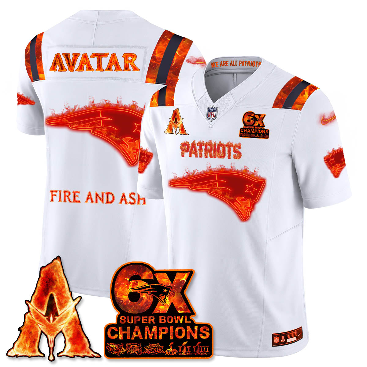 NE x Avatar 3 Fire and Ash Jersey - Stitched