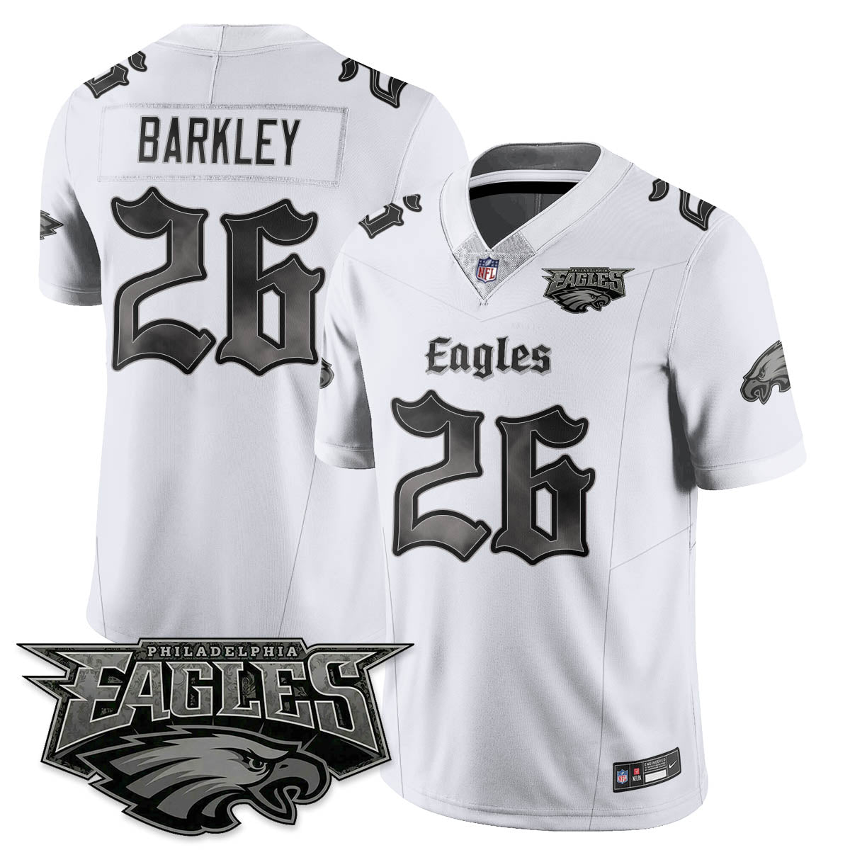 PHI 'Dark Gothic Philly' Vapor Limited Jersey - Stitched