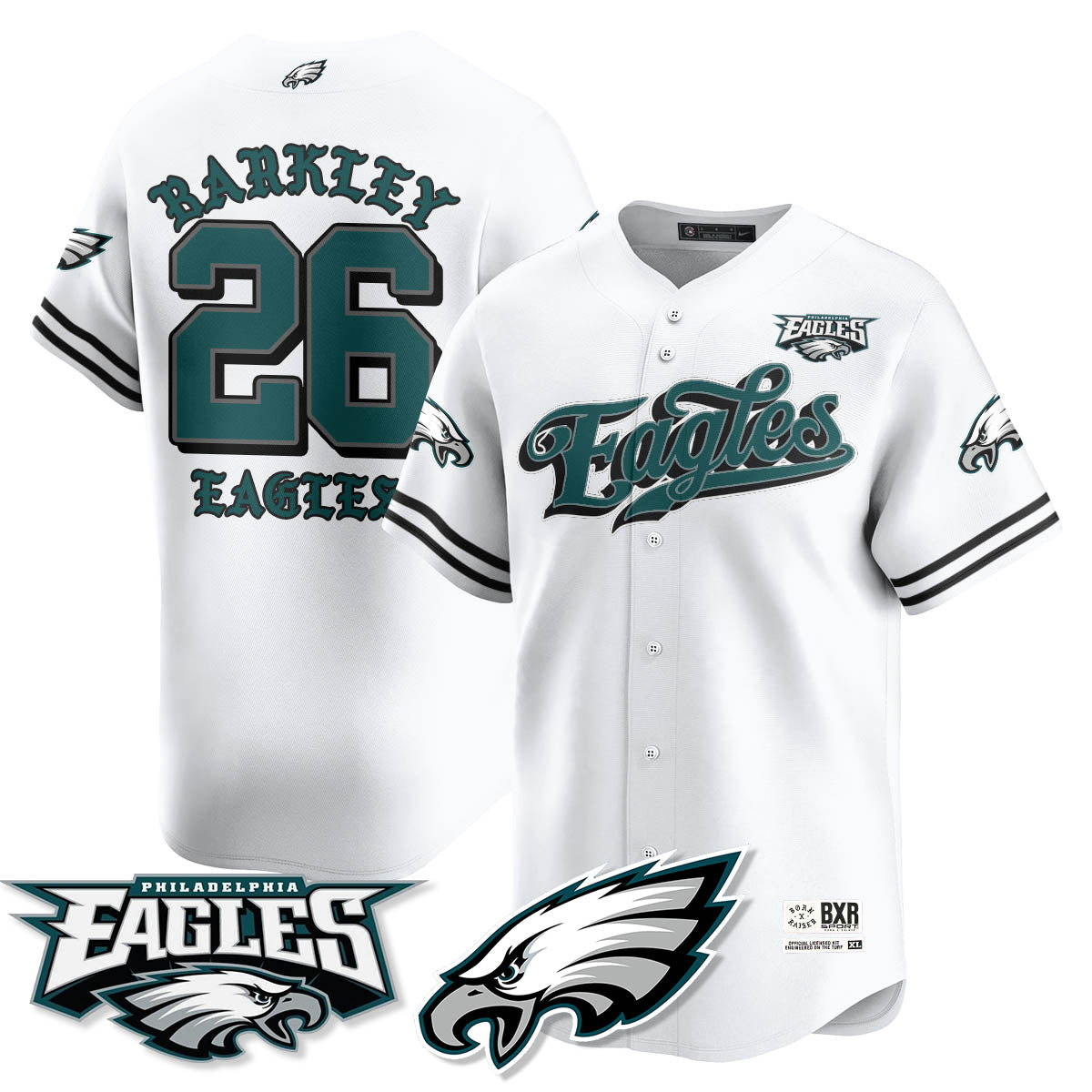 PHI Born x Raised Baseball Jersey - Stitched