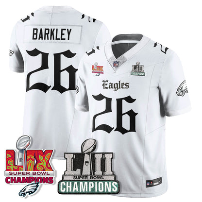 PHI 'Gothic Philly' LII-LIX Super Bowl Champions Vapor Limited Jersey - Stitched