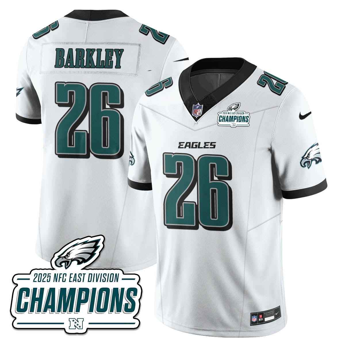 PHI NFC East Champions Vapor Limited Jersey - Stitched