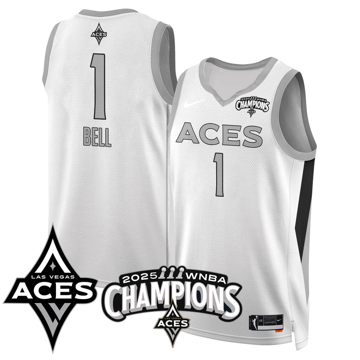 Las Vegas Aces 2025 WNBA Championship Jersey - Stitched