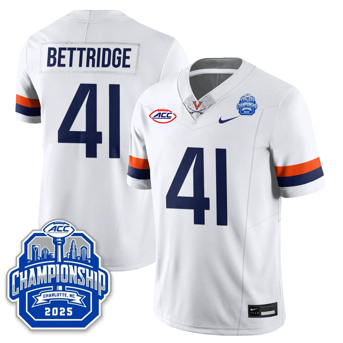 Virginia Football ACC Championship Vapor Limited Jersey - Stitched