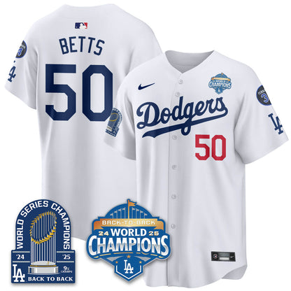 LAD 2025 World Series Champions Jersey - 9x Champs - Stitched
