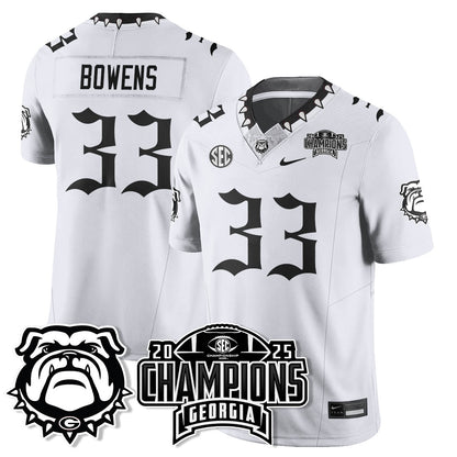 Georgia Bulldogs Gothic Vapor Limited Jersey - SEC Football Champions - All Stitched