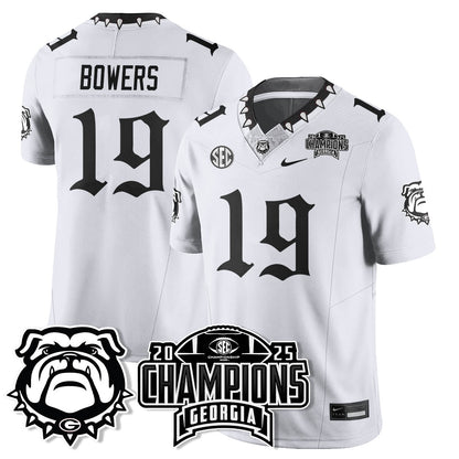 Georgia Bulldogs Gothic Vapor Limited Jersey - SEC Football Champions - All Stitched