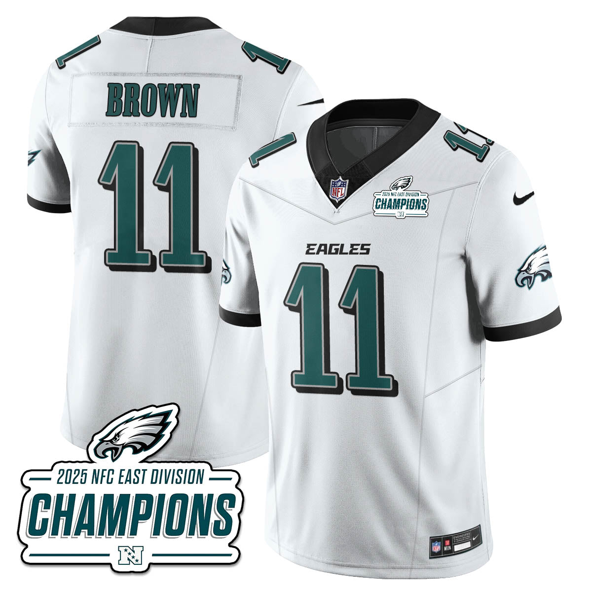 PHI NFC East Champions Vapor Limited Jersey - Stitched
