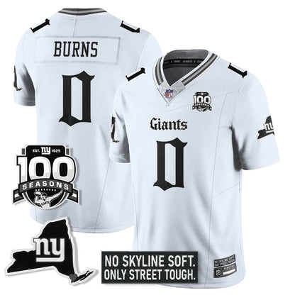 NYG 100th Seasons 'Gothic Gotham Edition' Vapor Limited Jersey - Stitched