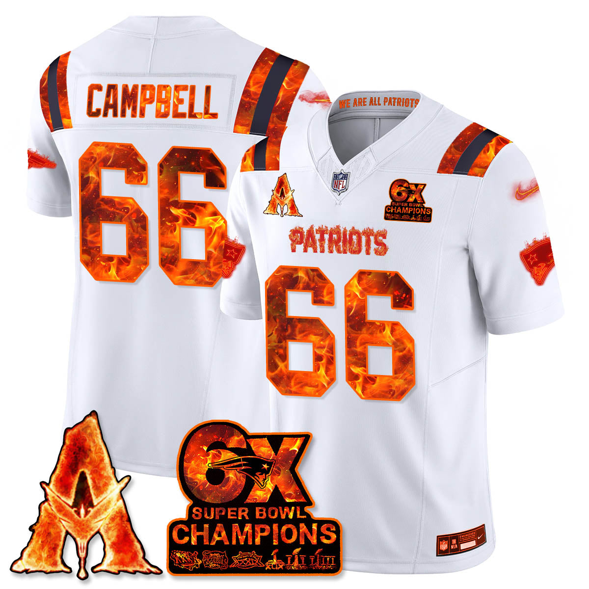 NE x Avatar 3 Fire and Ash Jersey - Stitched