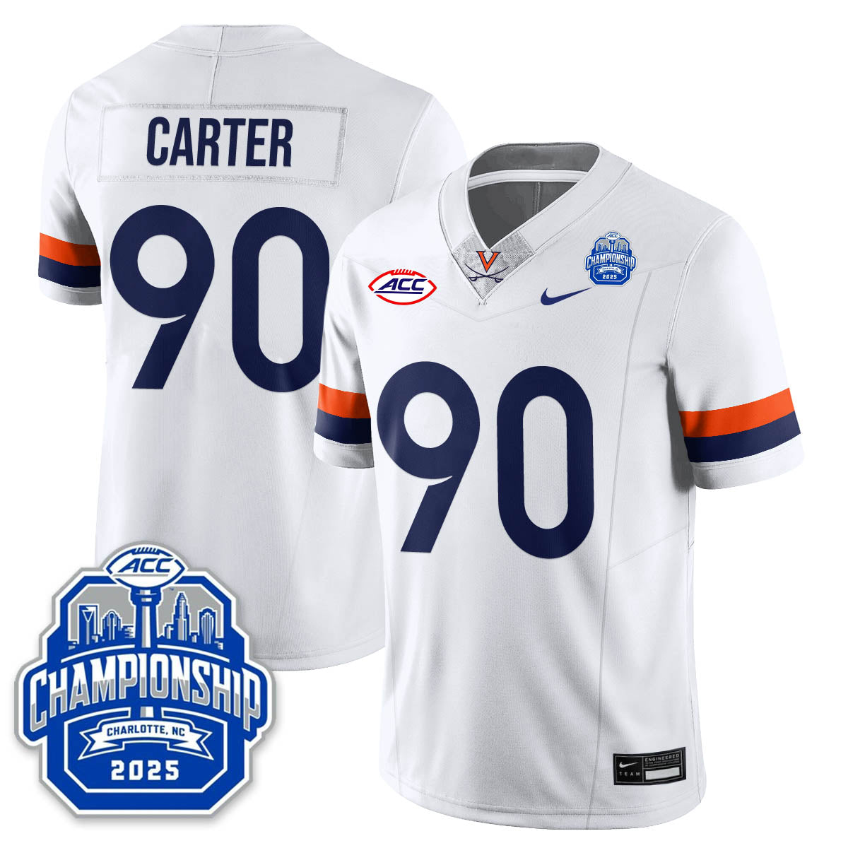 Virginia Football ACC Championship Vapor Limited Jersey - Stitched