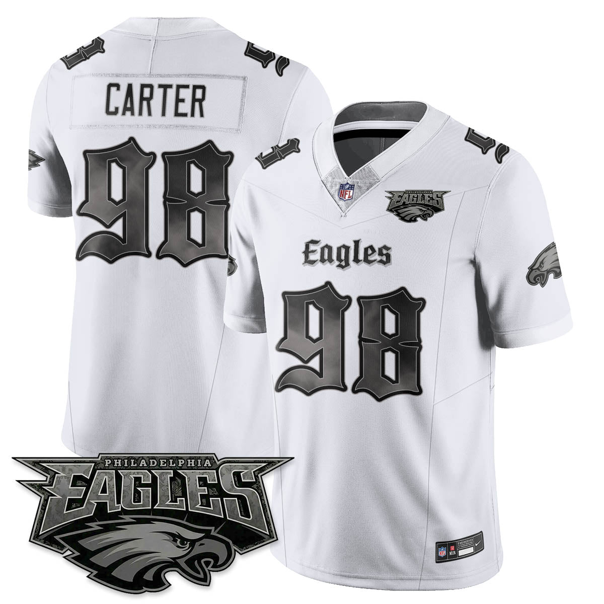 PHI 'Dark Gothic Philly' Vapor Limited Jersey - Stitched