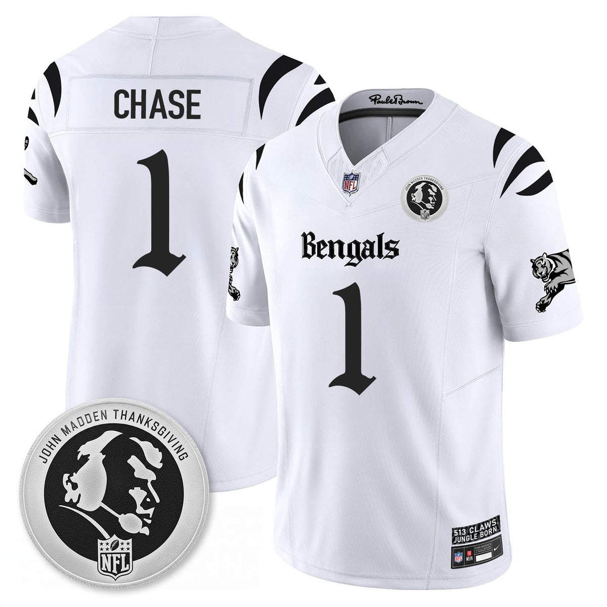 CIN Gothic Vapor Limited Jersey - John Madden Patch - Stitched