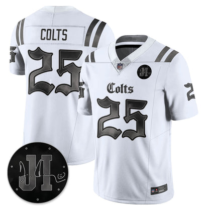 IND 'Dark Gothic' Vapor Limited Jersey - Jim Irsay Patch - Stitched