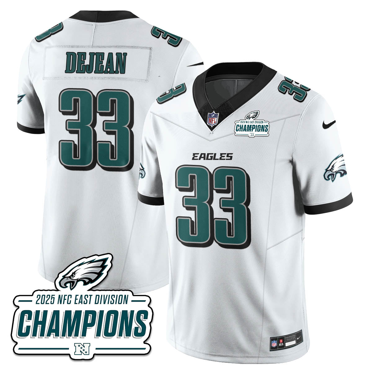 PHI NFC East Champions Vapor Limited Jersey - Stitched