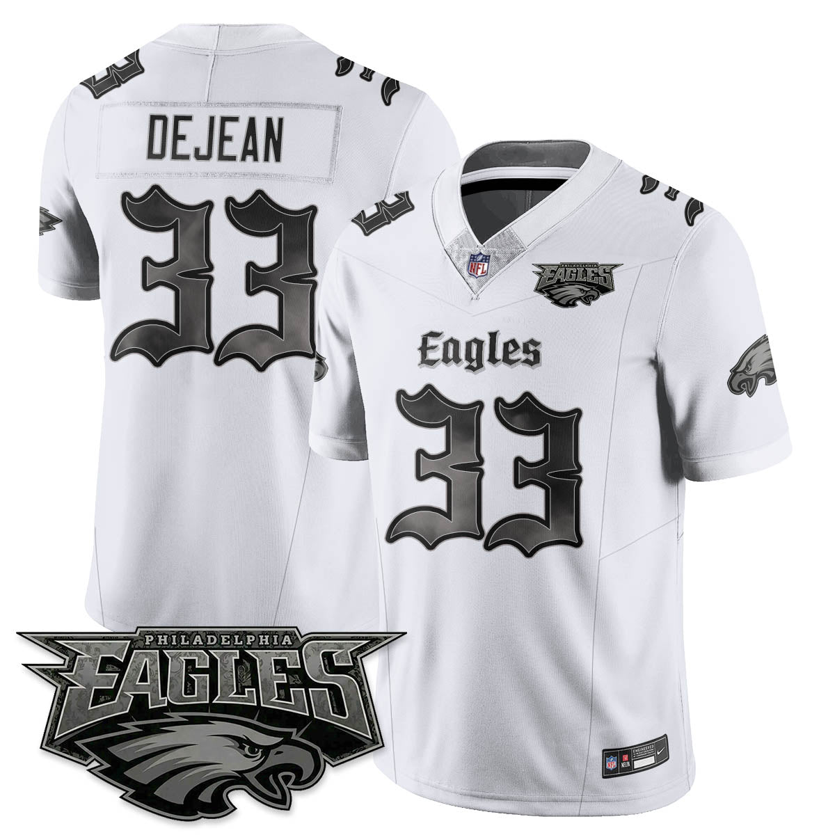 PHI 'Dark Gothic Philly' Vapor Limited Jersey - Stitched