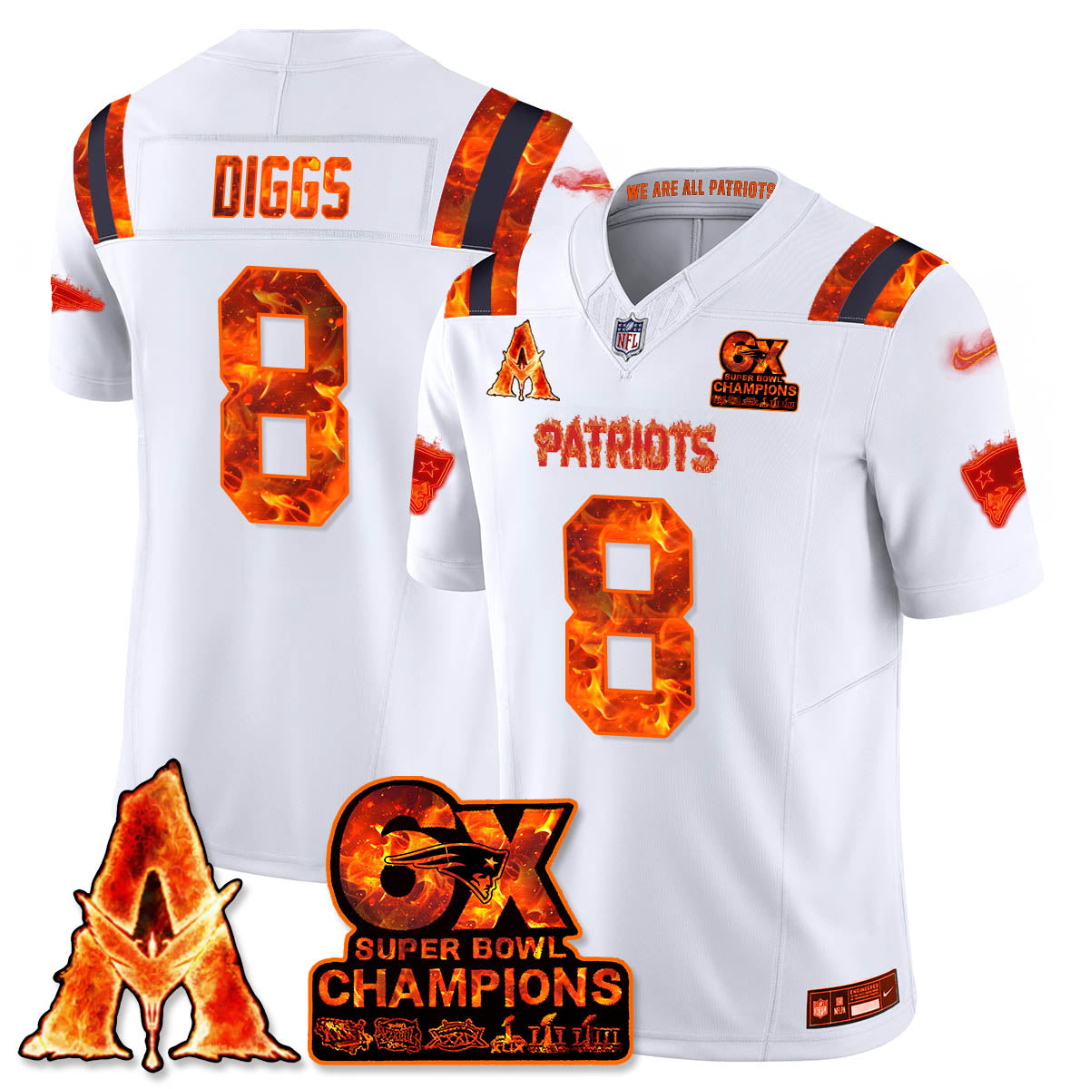 NE x Avatar 3 Fire and Ash Jersey - Stitched