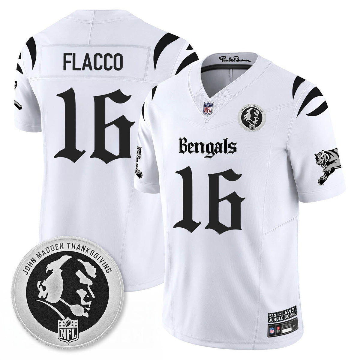CIN Gothic Vapor Limited Jersey - John Madden Patch - Stitched