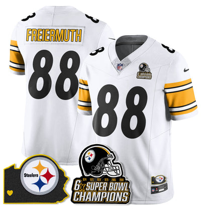 PIT 6-Time Champions Patch Vapor Limited Jersey - Stitched