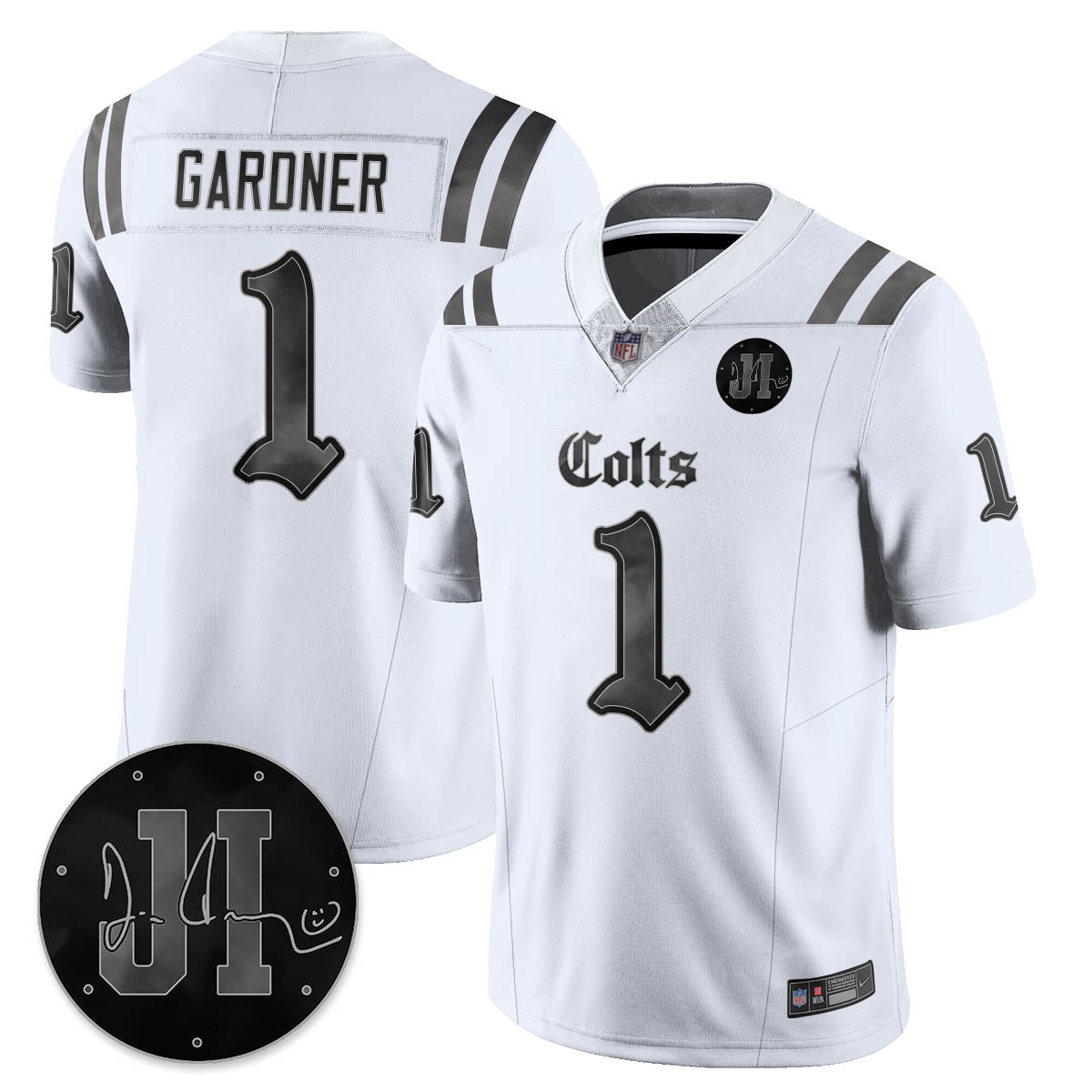IND 'Dark Gothic' Vapor Limited Jersey - Jim Irsay Patch - Stitched