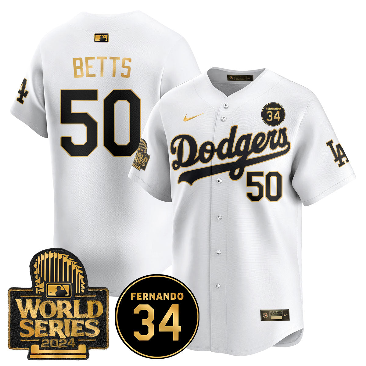 Dodgers Fernando Valenzuela Memorial Jersey - Stitched