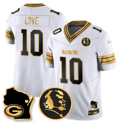 GB 4-Time Champions Vapor Limited Jersey - John Madden Patch - Stitched