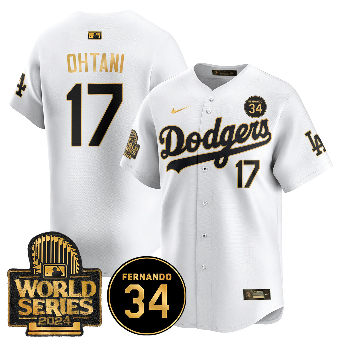 Dodgers Fernando Valenzuela Memorial Jersey - Stitched