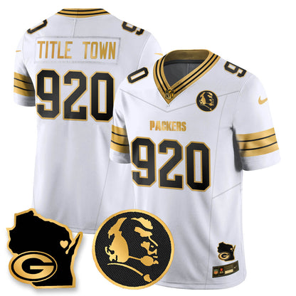 GB 4-Time Champions Vapor Limited Jersey - John Madden Patch - Stitched