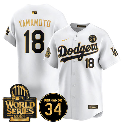 Dodgers Fernando Valenzuela Memorial Jersey - Stitched