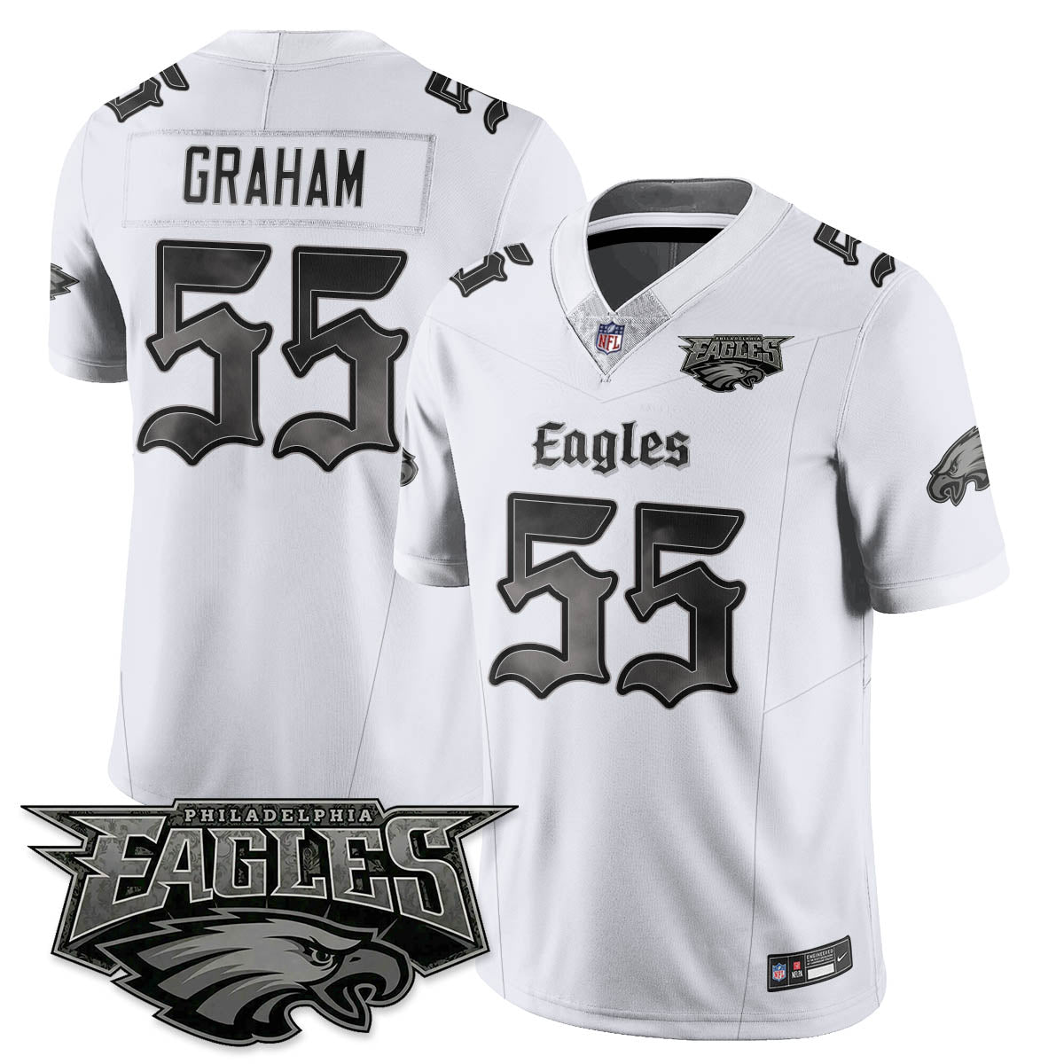 PHI 'Dark Gothic Philly' Vapor Limited Jersey - Stitched