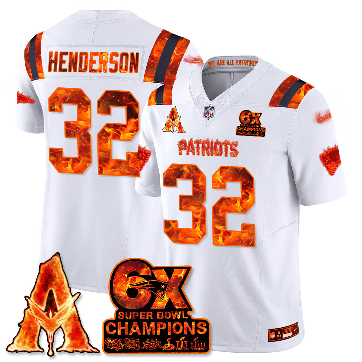 NE x Avatar 3 Fire and Ash Jersey - Stitched