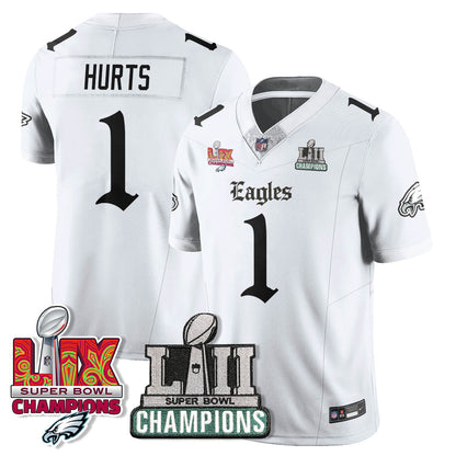 PHI 'Gothic Philly' LII-LIX Super Bowl Champions Vapor Limited Jersey - Stitched