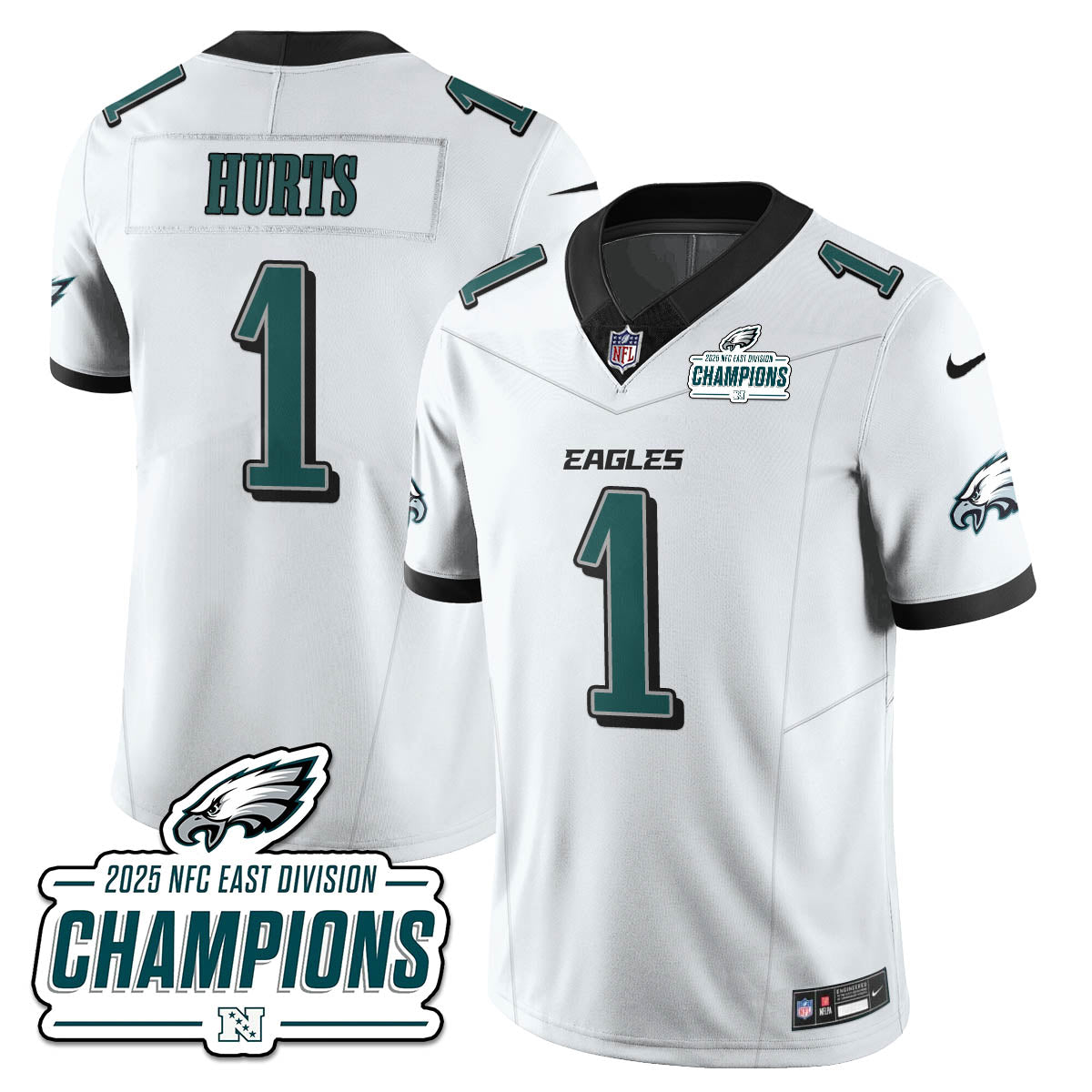 PHI NFC East Champions Vapor Limited Jersey - Stitched